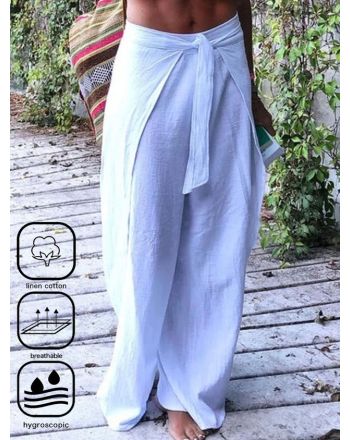 Casual Loose Lace-Up Pants